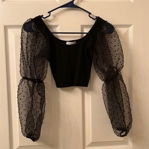 Nasty Gal puffy sleeve top.